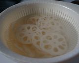 れんこんと絹さやのサラダ作り方1写真