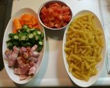 トマト&豆乳ソースパスタ作り方1写真