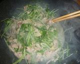 水菜と豚こま肉☆ガーリックポン酢炒め作り方4写真