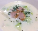 あったか♪白菜とウインナーの豆乳スープ☆作り方4写真