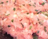 鶏ハンバーグのたっぷり～きのこ餡かけ♪作り方2写真