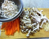 シメジとごぼうの炊き込み味噌おこわ作り方2写真