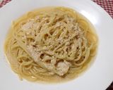 パスタでランチ♪超簡単！明太スープパスタ作り方8写真