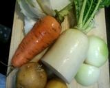 簡単！余り野菜でトマトスープ♪作り方1写真