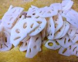 レンコンのカレーみそだれきんぴら作り方1写真