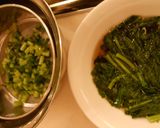 生鮭の照り焼きー大根菜（八方だし）添え作り方5写真