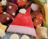 ドラえもんサンタ☆キャラ弁☆クリスマス作り方5写真