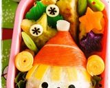 ＊キャラ弁＊クリスマス★サンタ帽子女の子作り方10写真