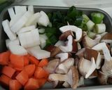 Wモツのひっつみ汁♪作り方4写真