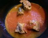 サバ味噌と大根のトマト鍋風作り方3写真