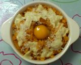 簡単ランチ＊巣ごもり卵のケチャップライス作り方6写真