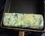 お弁当にほうれん草の玉子焼き作り方5写真
