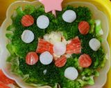 クリスマスに☆スノーマンのキャラ弁作り方2写真