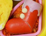 クリスマスに☆スノーマンのキャラ弁作り方3写真