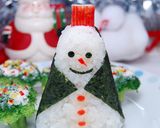 クリスマスに☆スノーマンのキャラ弁作り方4写真