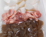 大根とこんにゃくと鶏もも肉の煮物作り方2写真