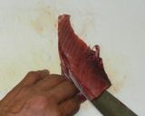 マグロ血合いの角煮（佃煮）作り方1写真