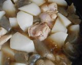 大根とこんにゃくと鶏もも肉の煮物作り方12写真