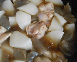 大根とこんにゃくと鶏もも肉の煮物作り方12写真