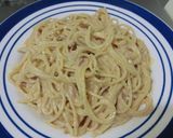 簡単ツナマヨパスタ～カルボナーラ風～作り方5写真