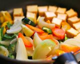厚揚げと野菜の甘酢あん作り方3写真