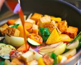 厚揚げと野菜の甘酢あん作り方4写真