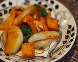 厚揚げと野菜の甘酢あん作り方6写真