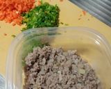 挽肉とみじん切り野菜で作り方4写真