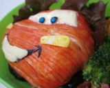カーズ　マックイーン　キャラ弁当作り方1写真