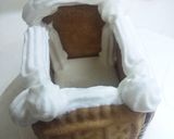クリスマスケーキの飾り☆お菓子の家作り方4写真