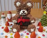 バレンタインに！くまさんのチョコケーキ作り方23写真
