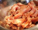 蓮根と豚ヒレ肉の中華風きんぴら。作り方2写真