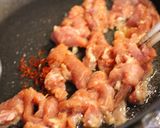 蓮根と豚ヒレ肉の中華風きんぴら。作り方7写真