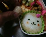 キャラ弁　おサル作り方3写真