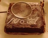チョコレートガナッシュでクリスマスケーキ作り方10写真
