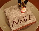チョコレートガナッシュでクリスマスケーキ作り方11写真
