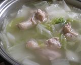 ポン酢でお手軽☆手羽元と白菜のポカポカ鍋作り方8写真