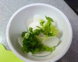 蕪と柿の和え物・生ハム添え作り方1写真
