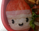 幼稚園!わが家のお弁当～サンタとトナカイ作り方1写真