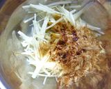 千切り大根の胡麻おかか大葉風味トースト作り方2写真