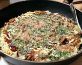 市販粉不要。おいしいよ。白菜のお好み焼き作り方4写真