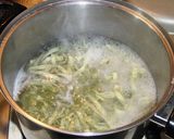 鶏肉とエリンギのスパゲティ（ほうれん草）作り方1写真