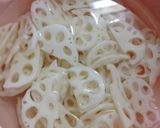 ゴマヨラー油❤のれんこんサラダ作り方1写真