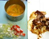 煮豚リメイク☆焦がし味噌チャー作り方2写真