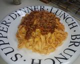 手打ちパスタでボロネーゼ作り方7写真