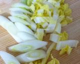 長ネギと白菜のたまごスープ作り方1写真