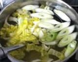 長ネギと白菜のたまごスープ作り方2写真