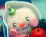キャラ弁*スノーマンの弁当作り方4写真