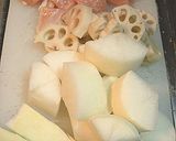 鶏蓮なトロみ大根の煮付け♪作り方1写真