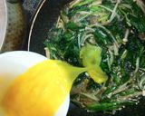 ニラの半熟卵とじ☆今日はえのき入り作り方4写真